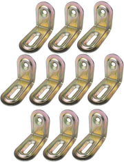Set di supporti adattabili da 10 - Onde di fissaggio - 40 x 28 x 22 mm - Acciaio inossidabile Z275 - Montaggio affidabile - Stabilizzazione di strutture - Supporti di fissaggio per montaggio