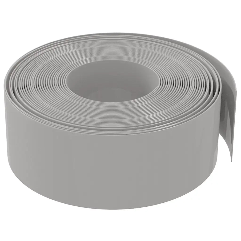 Bordature da Giardino 4 pz Grigie 10 m 20 cm in Polietilene