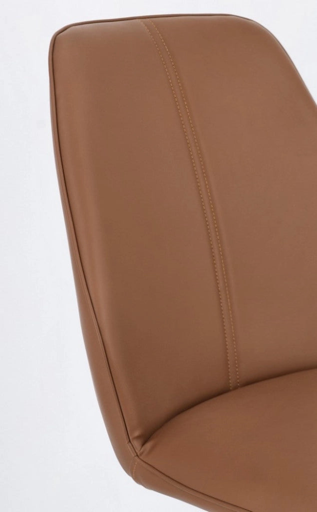 Set 4 Sedie 44x62x88h cm Maxwell Pu Cognac