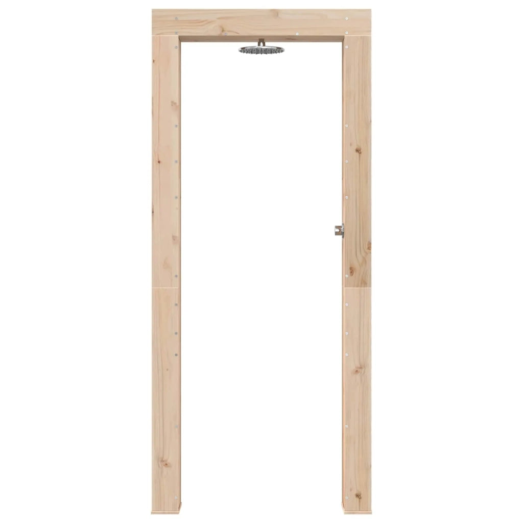 Doccia da esterno 226 cm Legno massello di pino e acciaio inox 886336