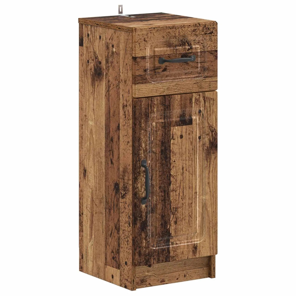 Mobiletto da Bagno UTRECHT Legno antico 30 x 31 x 77 cm 897713