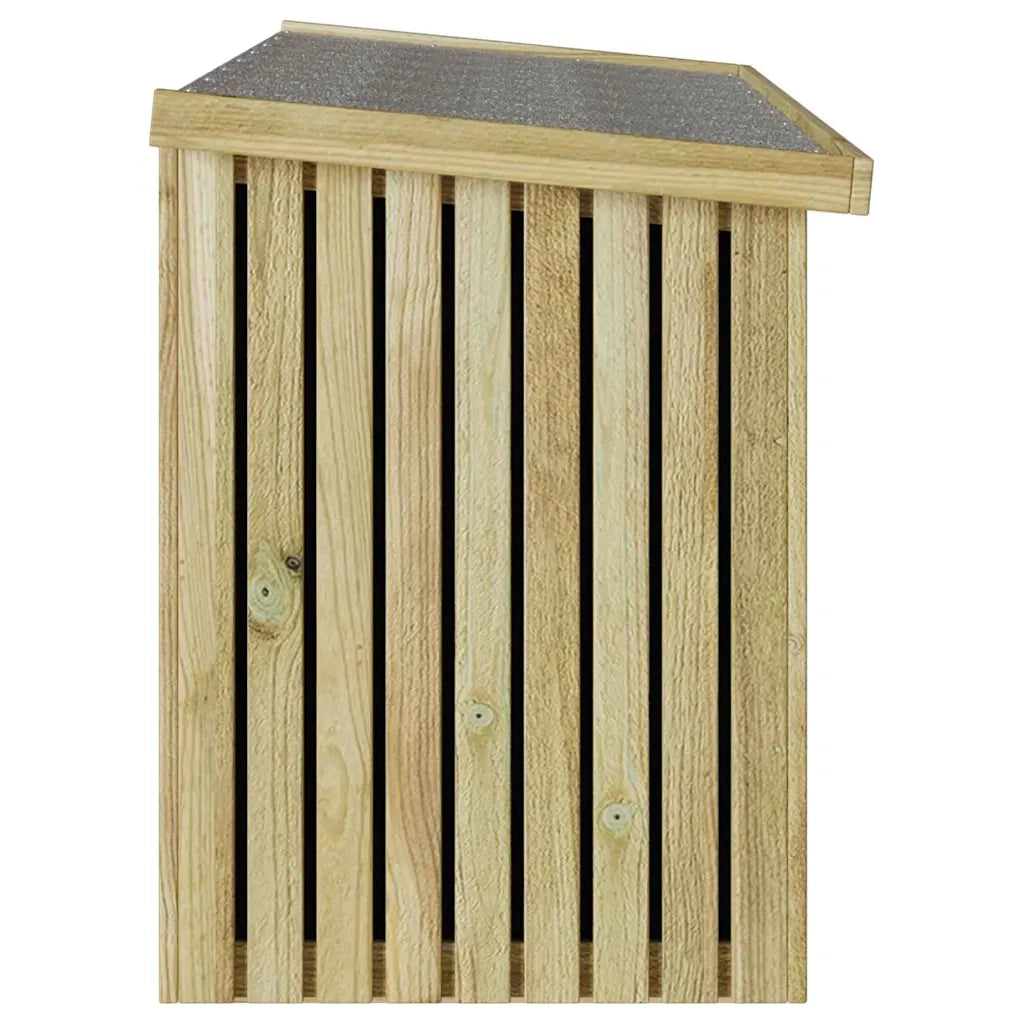 Scatola di Stoccaggio per Giardino Naturale 119 x 44 x 58 cm