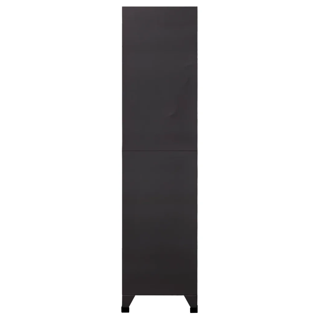 Armadietto con Serratura Antracite 90x45x180 cm in Acciaio cod mxl 51762