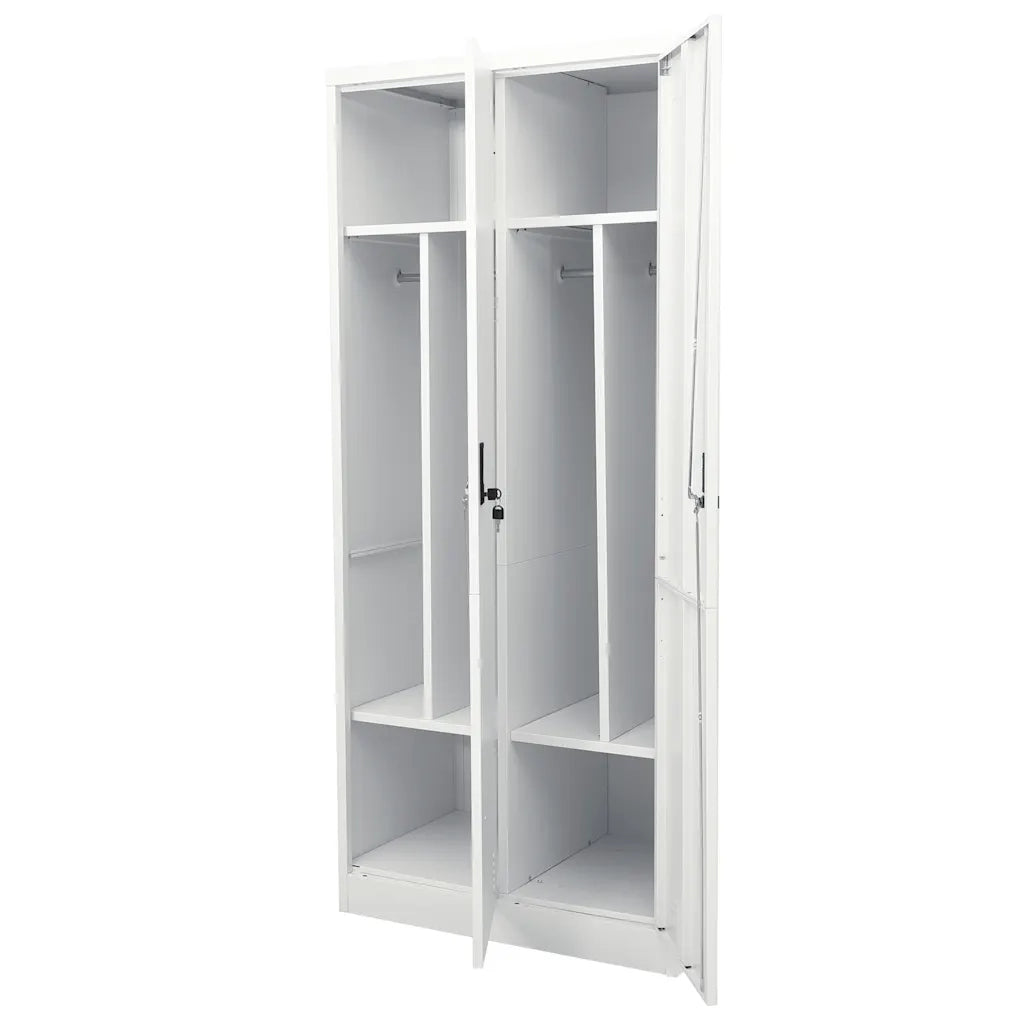 Armadio Grigio Chiaro 80x50x180 cm in Acciaio 335967