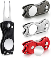 Set di riparazione per golf Metalen set di riparazione golfabile con chiusura magnetica con manopola di regolazione con magneti e temperino in acciaio inossidabile per golf
