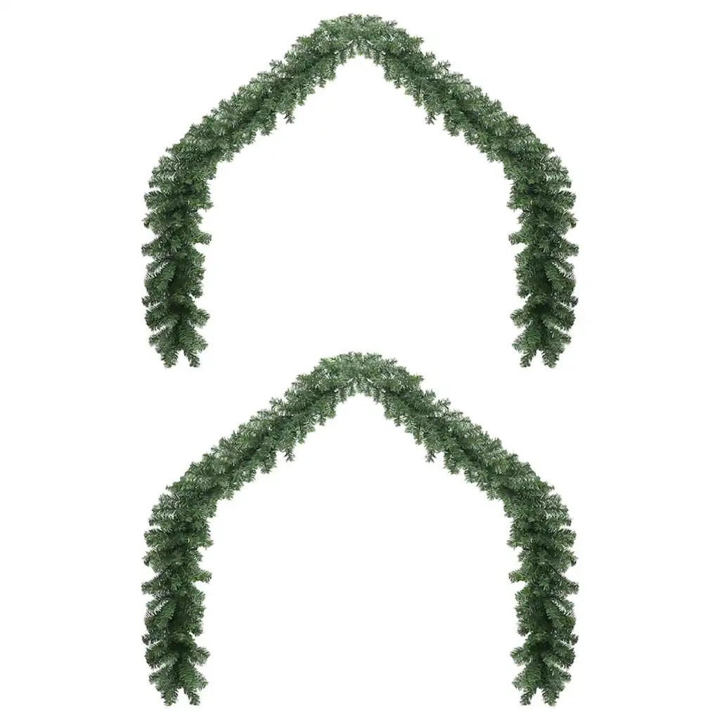 Ghirlanda di Natale 2 pz Verde 20 m PVC CFW1695162