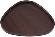 Dish Tray in Legno - Dimensioni 32x31x2,5 cm - Antiscivolo - Triangolare - Piatto da Servire - Decorativo - Bordo Elevato - Piatto da Servizio