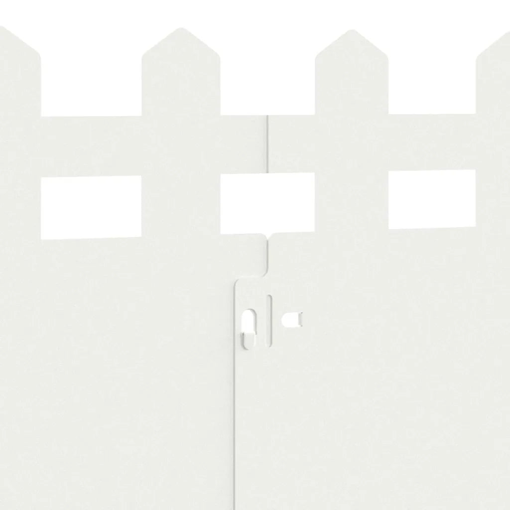 Bordure per prato 20 pz Bianco 103 x 0,05 x 22 cm Acciaio CFW9405099