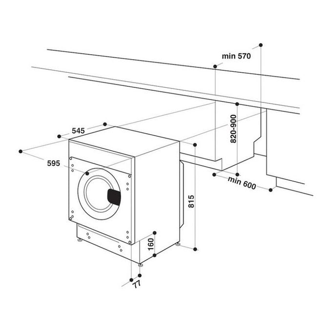 Indesit Lavatrice da incasso BI WMIL 71252 EU N - BI WMIL 71252 EU N