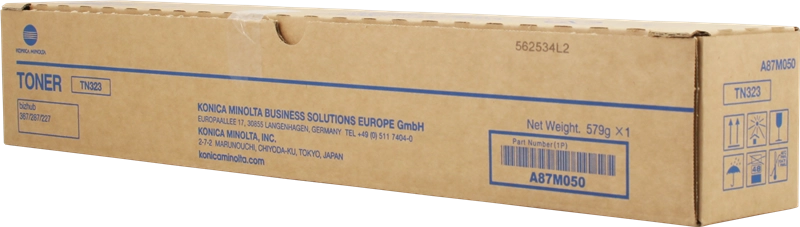 ORIGINAL Konica Minolta toner nero A87M050 TN323 ~23000 Seiten
