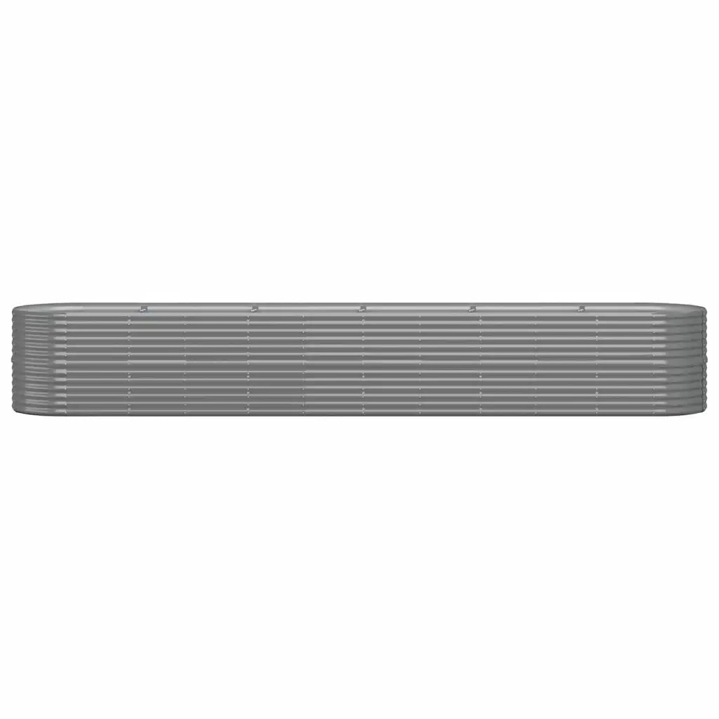 Vaso Giardino Acciaio Verniciato a Polvere 440x80x68 cm Grigio cod mxl 49504