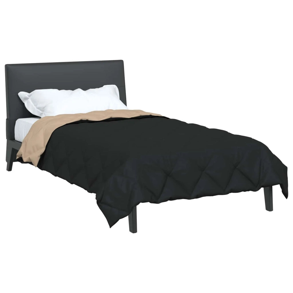 Duvet Estivo Nero e Talpa 200 x 135 cm Microfibra 42025488