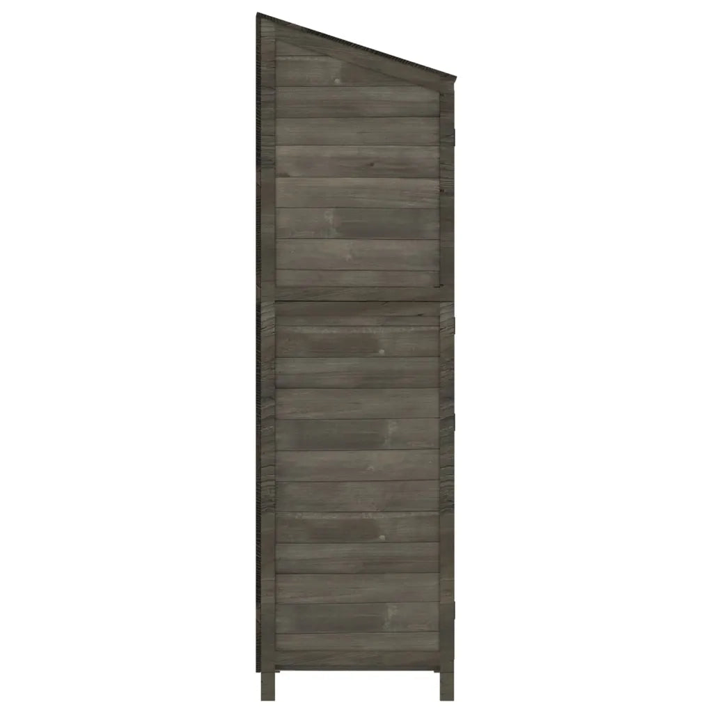 Capanno Giardino Antracite 55x52x174,5 cm Legno Massello Abete CFW5597315