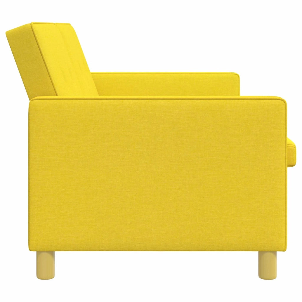Divano Letto Estraibile Giallo Chiaro 154 x 94,5 x 80,5 cm 42033348
