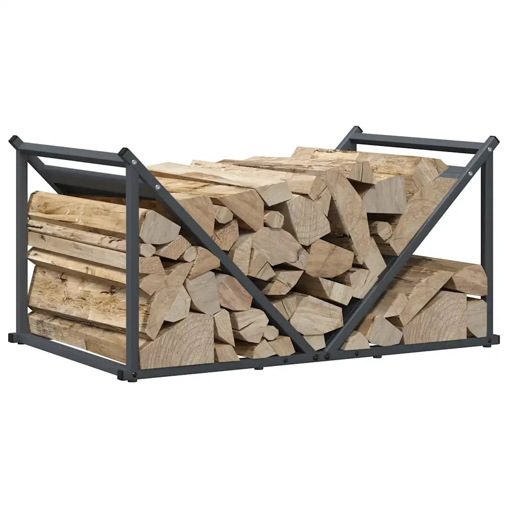 Rastrelliera per Legna da Ardere Antracite 70x43x34,5 cm 864175