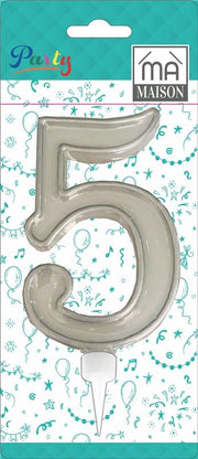 MA MAISON MAXI CANDELA NUMERO "5" ARGENTO