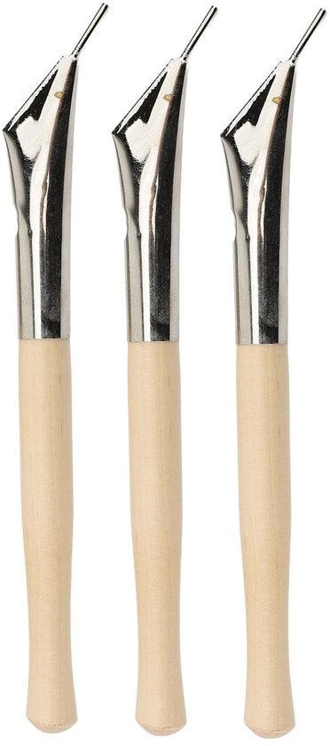 Set a tre punte per stampo - Strumenti per intaglio di metallo e legno - Innovativo e pratico - Acciaio inossidabile - Adatto a vari artisti - Strumenti per artisti