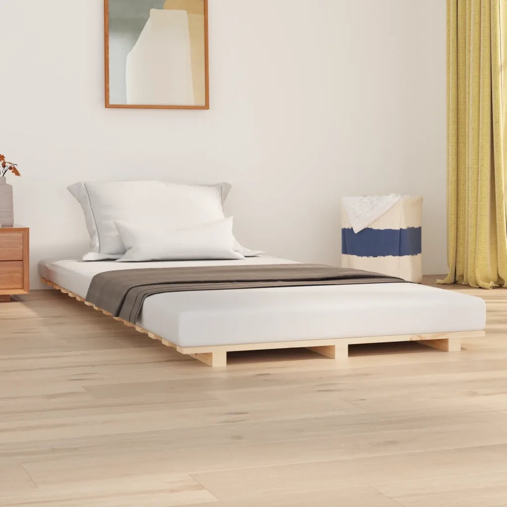Giroletto senza Materasso 100x200 cm in Legno Massello di Pino 824553