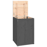Contenitore per la biancheria 44 x 44 x 66 cm in legno massello di pino grigio 02_0006159