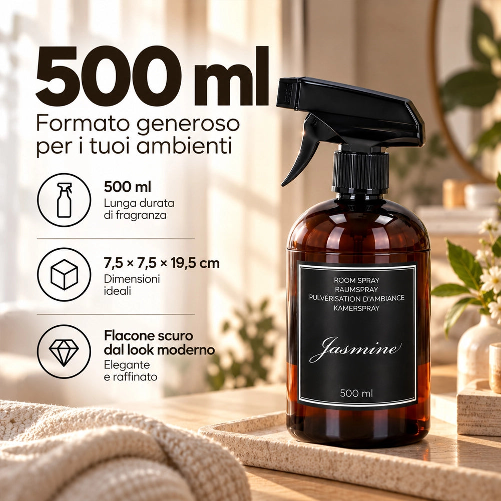 Set 4 Deodoranti per Ambiente Spry da 500ml Fragranze Fresche per Casa Ufficio