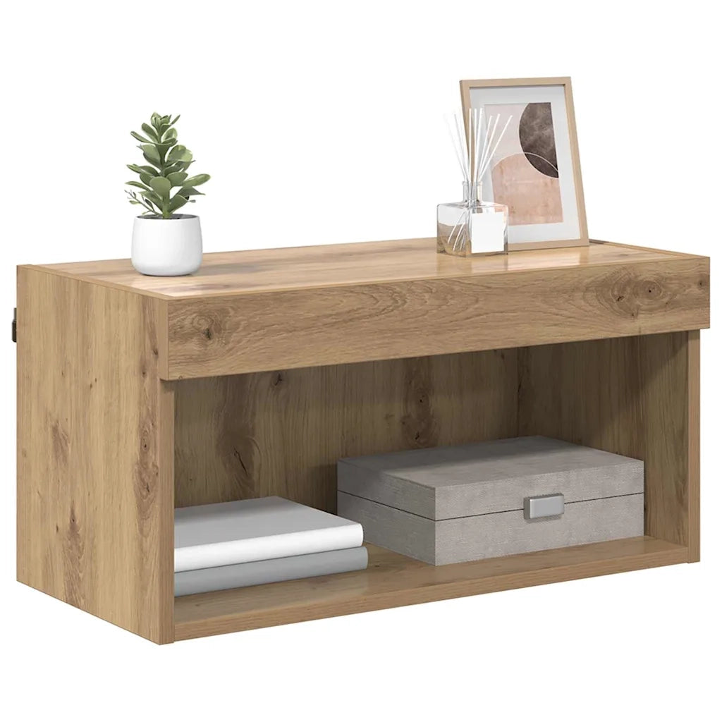 Mobile TV-Credenza per TV-Console TV Rovere artigianale 60 x 30 x 30 cm Legno multistrato