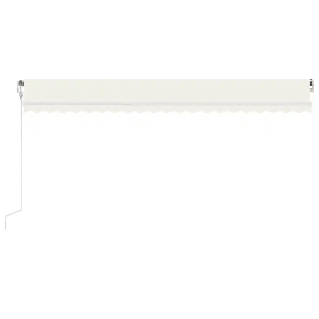 Tenda Automatica Sensore Vento e LED 500x300 cm Crema 3068952