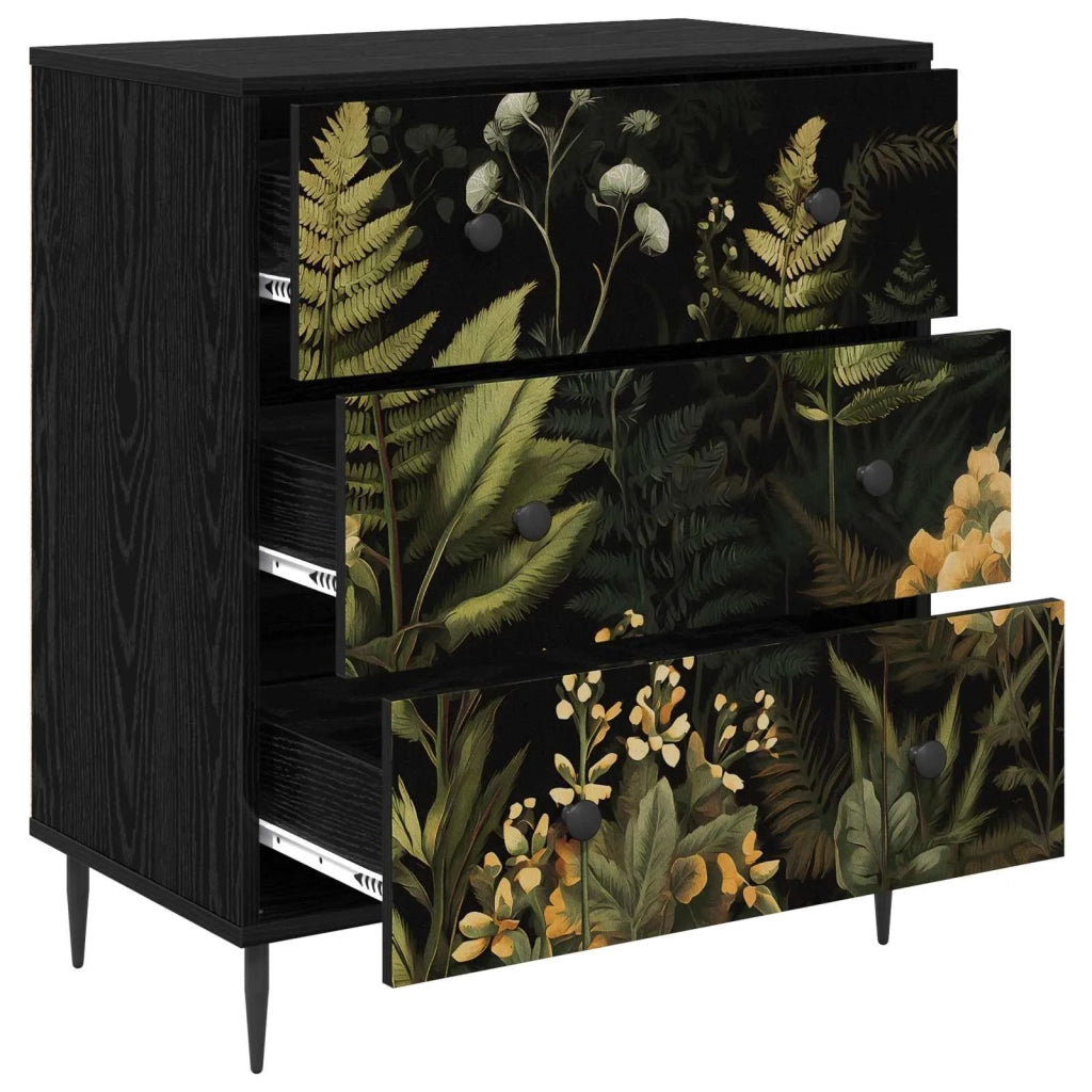 Cassettiera RHENEN Stampa tropicale 66 x 36,5 x 76 cm 8007369