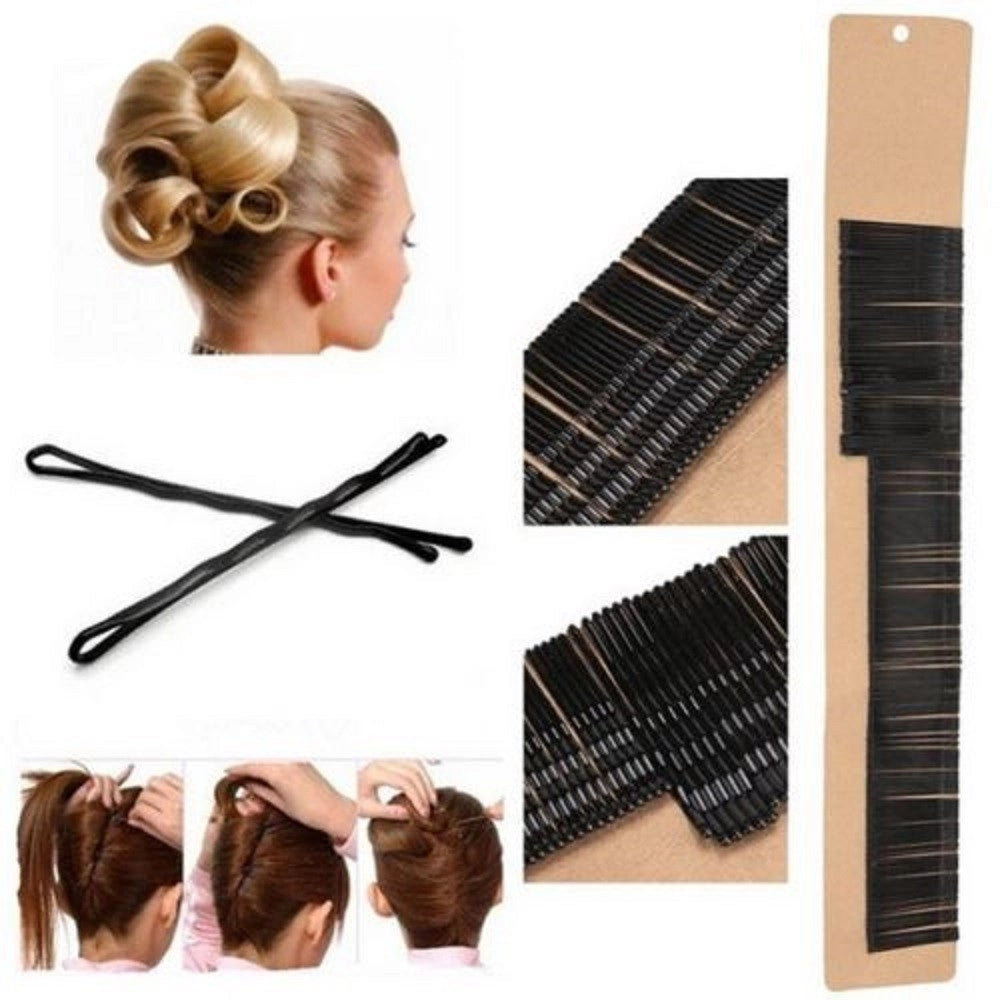 Trade Shop - Set 200 Forcine Ferma Capelli Acconciature Per Matrimoni Clip Fermagli -