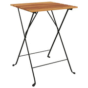 Tavolino da Giardino | Tavolo Bistr¨° Pieghevole 55x54x71cm Legno Massello Teak Acciaio