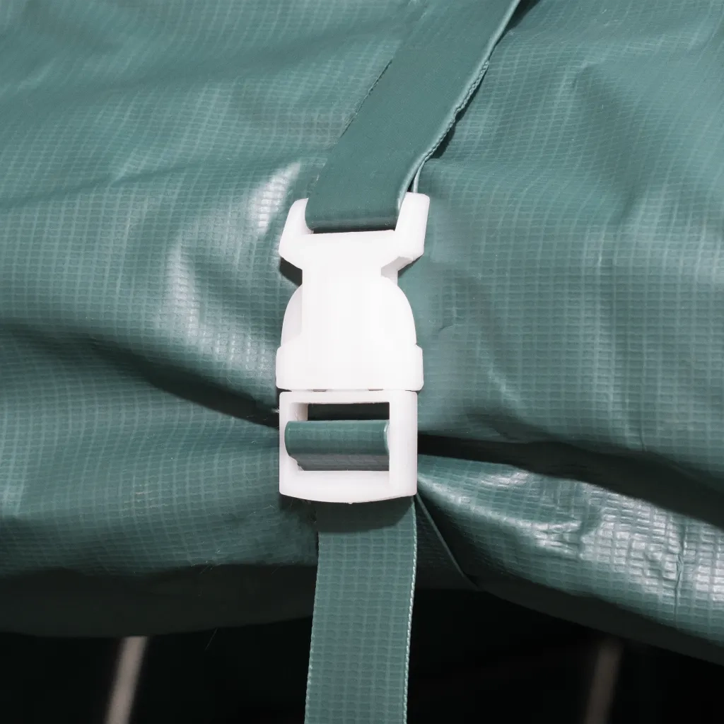 Tendone Bestiame Rimovibile PVC 550 g/m² 3,3x4,8 m Verde Scuro 3055648