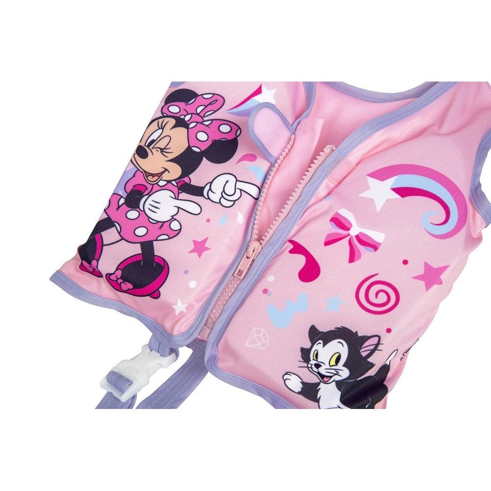Trade Shop - Gilet Cuscinetti In Schiuma Salvagente Giubbotto Minnie Trainer Bambine 1-3 Anni 9101b -