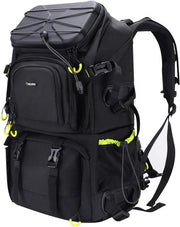 Zak fotocamera con portafotocamera 15,6" per 2 DSLR 4 lenti con copertura e supporto per tripode adatto per Tekking Escursioni Outdoor