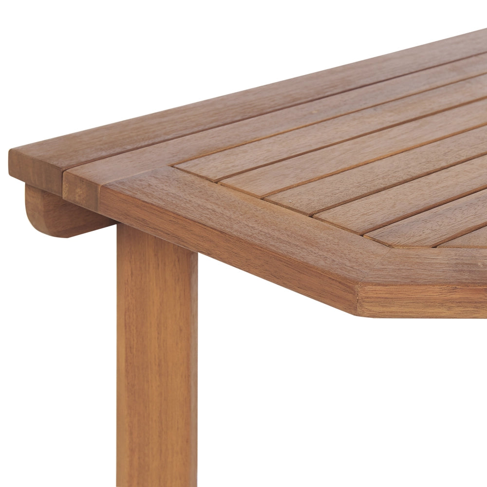 Balcone Tavolo pieghevole Piano regolabile 110 x 47 cm Terrazza legno di acacia
