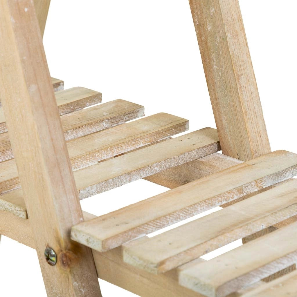 Scaffale con 2 ripiani in legno marrone 64x19,5x38h