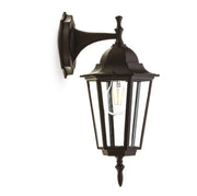 Applique esterno retrò nero E27 50W IP54 Kobi LO4102