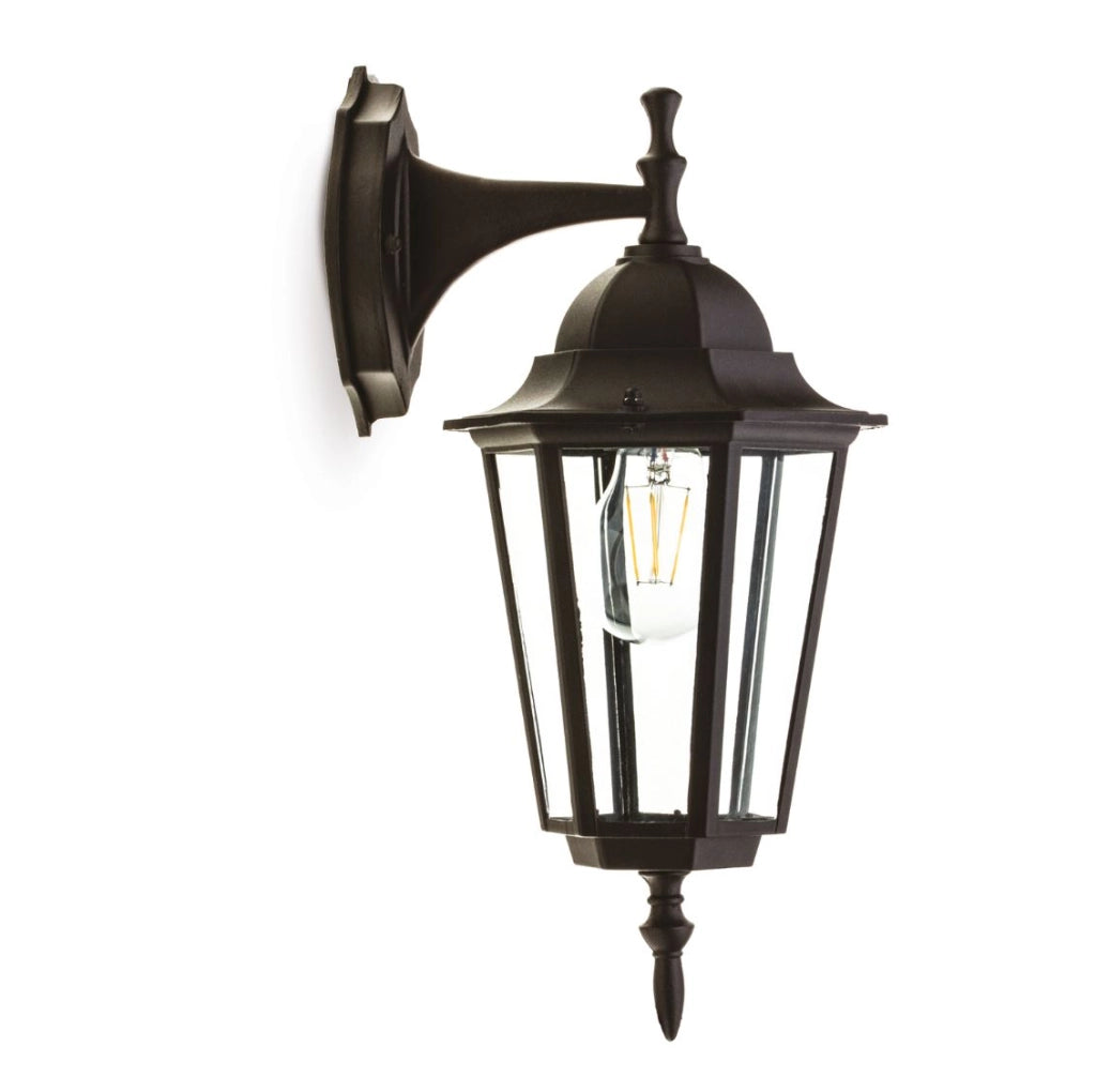 Applique esterno retrò nero E27 50W IP54 Kobi LO4102