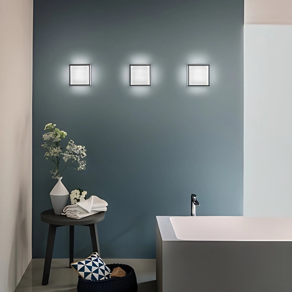 Lampada da Parete e Soffitto IP54 in Alluminio Verniciato Corten, Stile Moderno per Interni ed Esterni, Attacco E27, Dimensioni 12.2x25x9.5 cm