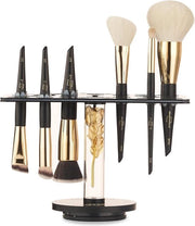 Scaffale per asciugatura pennelli makeup con base rotante a 360 gradi - tiene 32 pennelli, organizzatore in acrilico