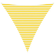 Vela Parasole | Telo Ombra | Vela da ombra solare Giallo e Bianco 4 x 4 x 4 m