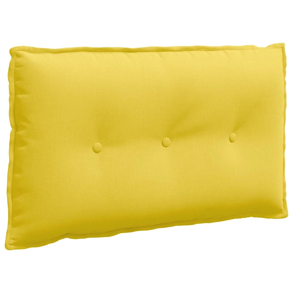 Cuscino per Schiena | Cuscino dorsale Giallo Chiaro 80 x 19 x 50 cm Tessuto