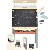 Lavagna Per Bambini Lavagna Bambini Bambini Lavagna Cavalletto Regolabile di Legno Altezza Magnetica Accessori da disegn
