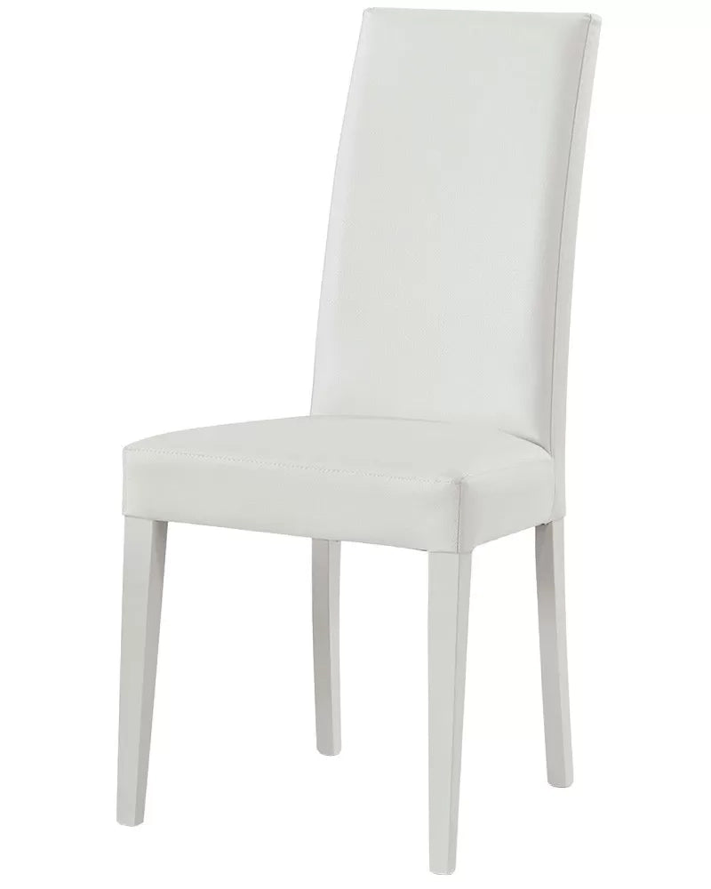 Set 2 sedie moderne legno ecopelle imbottita bianco (577) - Mobili 2G