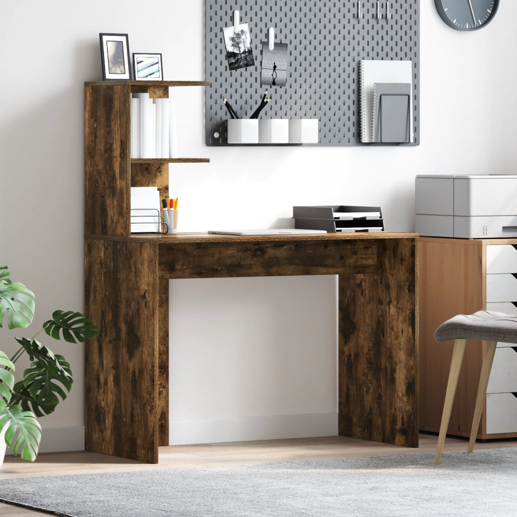 Scrivania in Rovere Affumicato Rovere Affumicato Legno Ingegnerizzato