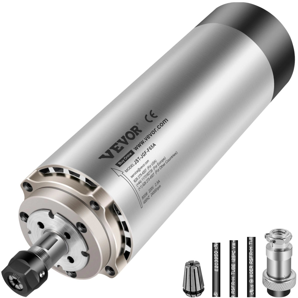 Motore mandrino raffreddato ad aria 0,8 KW 220V 24000 RPM ER11 diametro 65 mm per fresatrice CNC officina fai da te