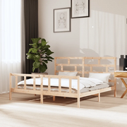 Giroletto-Struttura Letto in Legno Massello di Pino 200x200 cm 804423
