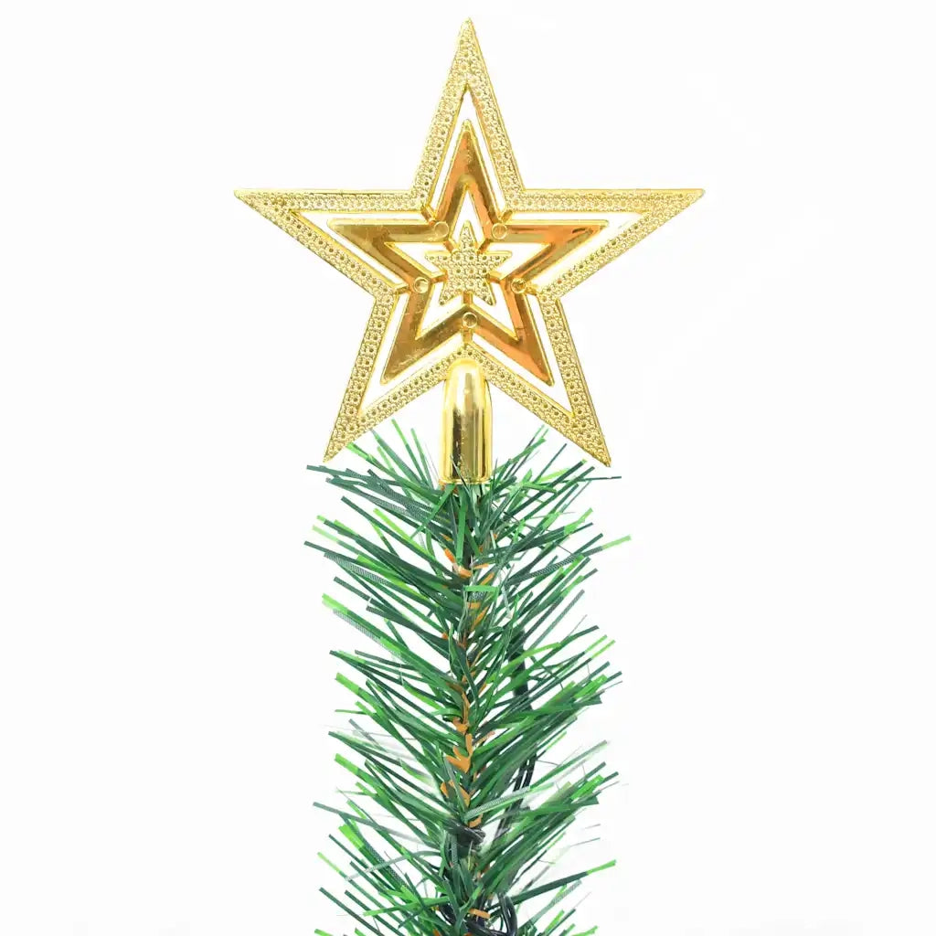 Albero di Natale Artificiale con Palline e LED 64 cm Verde cod mxl 19710