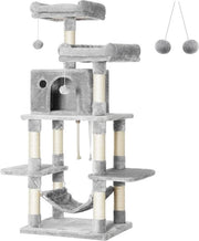Pavimento per gatti con palle di pelo 150 cm Grigio chiaro PCT85W
