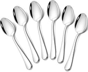 Set di 6 cucchiai dessert in acciaio inossidabile, mini cucchiaio da caffè, vaivoduce compatibile