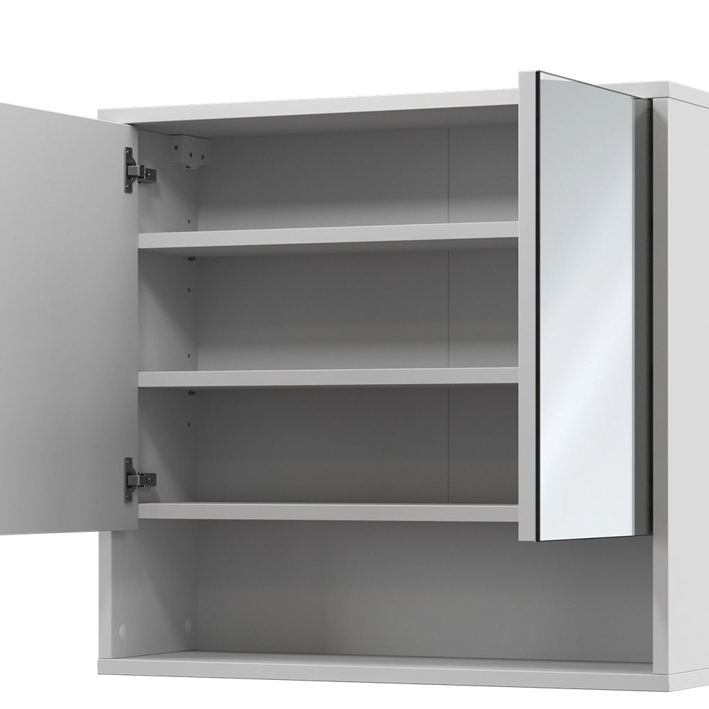 Vicco Specchio contenitore bagno Bianco 70 x 65 cm con 2 porte