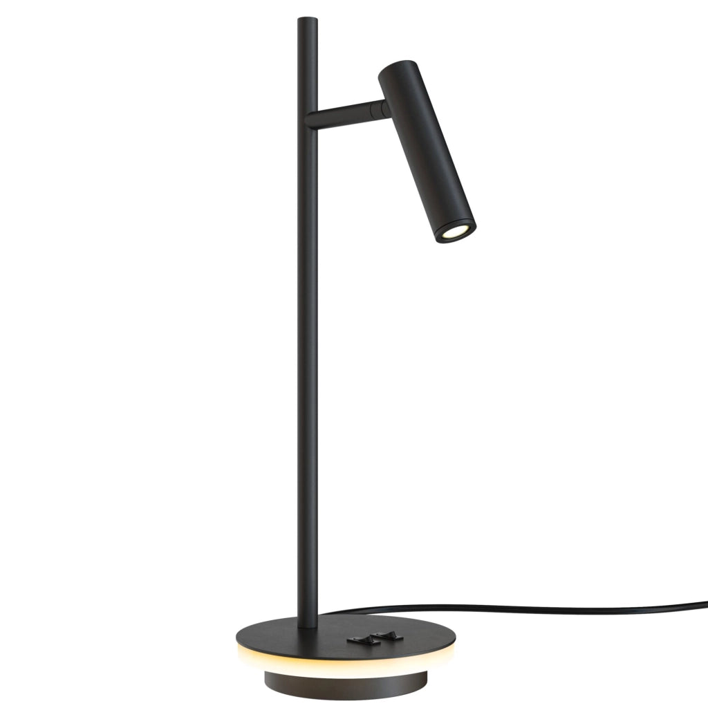 Maytoni Lampada da tavolo moderna Estudo 1 luce LED integrato nero metallo